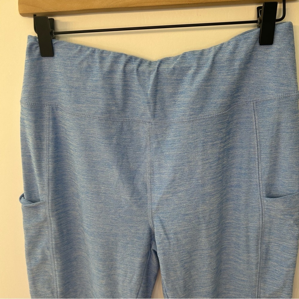 Vineyard Vines Women’s Blue Side Pocket Cropped Leggings, Size Large - Picture 2 of 11